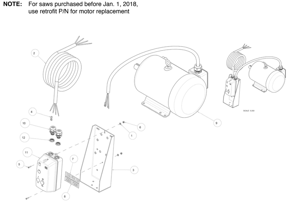 Section 17 Diagram and Parts List for MK-5007T 160641 MK Diamond Concrete Saw